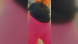 lolafuccbunny pose inside Goddess pink pants