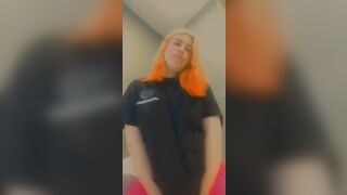 lolafuccbunny pose inside Goddess pink pants