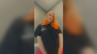 lolafuccbunny pose inside Goddess pink pants