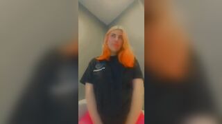 lolafuccbunny pose inside Goddess pink pants