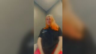 lolafuccbunny pose inside Goddess pink pants