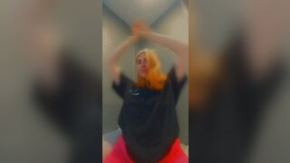lolafuccbunny pose inside Goddess pink pants