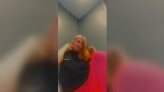 lolafuccbunny pose inside Goddess pink pants