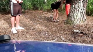 Real FIANCE getting a FACIAL from a STRANGER into OUTDOORS CUCKOLDING VIDEO