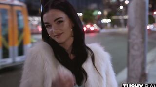 TUSHYRAW Blue-eyed goddess gets her tight butt filled up