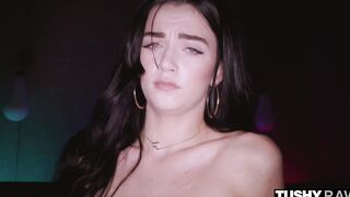 TUSHYRAW Blue-eyed goddess gets her tight butt filled up