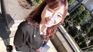 Kyoko with long Japanese jugs into uncensored JAV casting couch movie interview - amateur Bae titty fucked and fellatio 4K pt one MUST VIEW TIT FUCKING!