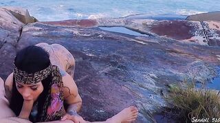 SEX INSIDE PARADISE BOOTY MISTRESS AMADORA OUTSIDE BEACH - SEXDOLL 520