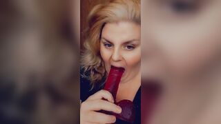 Sucking Off the toy