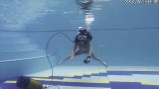Hottest underwater chicks Adeline Gauthier is casting