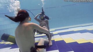 Hottest underwater chicks Adeline Gauthier is casting