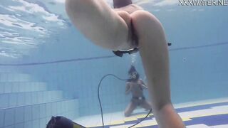Hottest underwater chicks Adeline Gauthier is casting