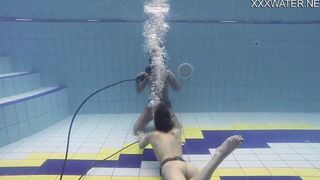Hottest underwater chicks Adeline Gauthier is casting