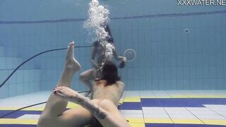 Hottest underwater chicks Adeline Gauthier is casting