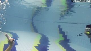 Hottest underwater chicks Adeline Gauthier is casting