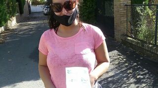 (Risky Outdoor) Bae +19 yo bimbos Blows my Cock on the street