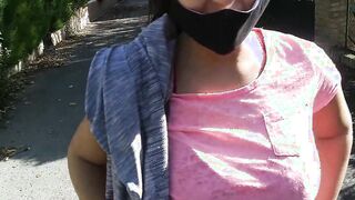 (Risky Outdoor) Bae +19 yo bimbos Blows my Cock on the street