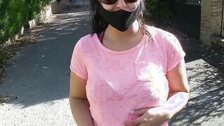 (Risky Outdoor) Bae +19 yo bimbos Blows my Cock on the street