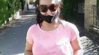 (Risky Outdoor) Bae +19 yo bimbos Blows my Cock on the street
