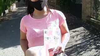 (Risky Outdoor) Bae +19 yo bimbos Blows my Cock on the street