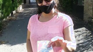 (Risky Outdoor) Bae +19 yo bimbos Blows my Cock on the street