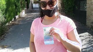 (Risky Outdoor) Bae +19 yo bimbos Blows my Cock on the street
