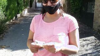 (Risky Outdoor) Bae +19 yo bimbos Blows my Cock on the street