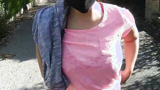 (Risky Outdoor) Bae +19 yo bimbos Blows my Cock on the street