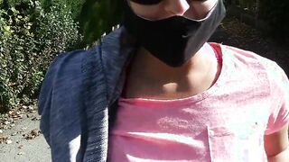 (Risky Outdoor) Bae +19 yo bimbos Blows my Cock on the street