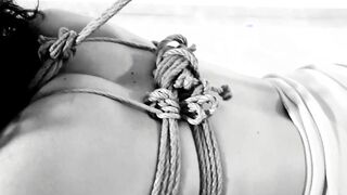 Slave Training: Fetish, anal hook, ball gag, and magic wand