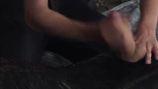 Dominatrix Hand Job - BDSM Slave Gets Spanked And Fucked By His Mistress