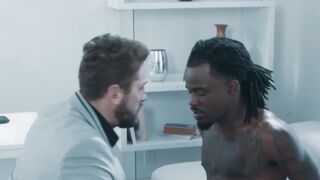 Black Stud Rimming White Guy in Hardcore Anal Sex
