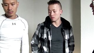 Bondage Dungeon - Threesome with Older Man, Young Studs & Muscle Hunk