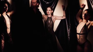 Bondage Domination Submission - Intimate Dungeon Scene with Handsome Dominant & Sexy Blonde