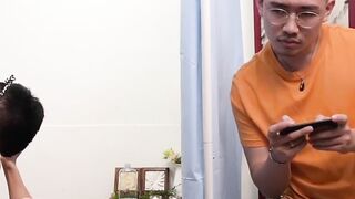 Asian Therapist Gives Client Wild Massage Experience