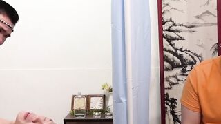 Asian Therapist Gives Client Wild Massage Experience