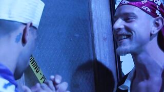 Threesome Frenzy - Three Hunks Fucking A Sexually Hungry Blonde