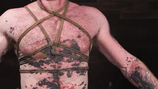 Bald Dominant Gunner Stones Submissive Slave Training - Extreme Bondage & Fisting
