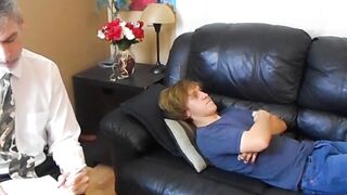 Teenage Brat Gets A Lesson In Ball-Wedging And Submission
