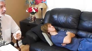 Teenage Brat Gets A Lesson In Ball-Wedging And Submission