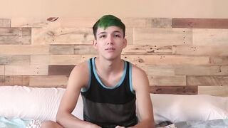 Skinny Twink's Solo Masturbation Journey To Orgasm