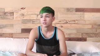 Skinny Twink's Solo Masturbation Journey To Orgasm