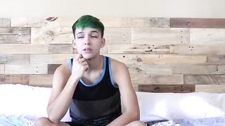 Skinny Twink's Solo Masturbation Journey To Orgasm