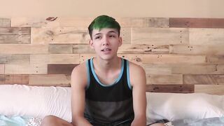 Skinny Twink's Solo Masturbation Journey To Orgasm