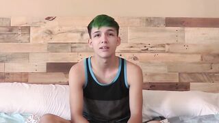 Skinny Twink's Solo Masturbation Journey To Orgasm
