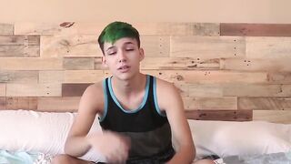Skinny Twink's Solo Masturbation Journey To Orgasm