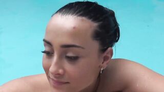 Anna Rose's Pool Side Sex Adventure - Hot Blonde Babe Fucks Another Man