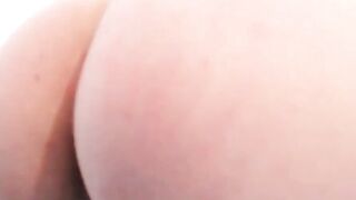Redheaded Ts-Trap Squeezes Fat Dick While Masturbating