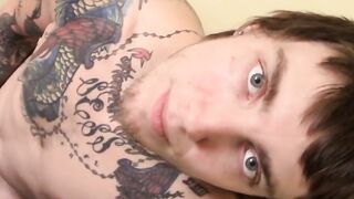 Solo Masturbation Session with Huge Load from Straight Thug