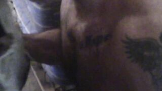 Muscle Hunk's Kneeling Blowjob Session - POV
